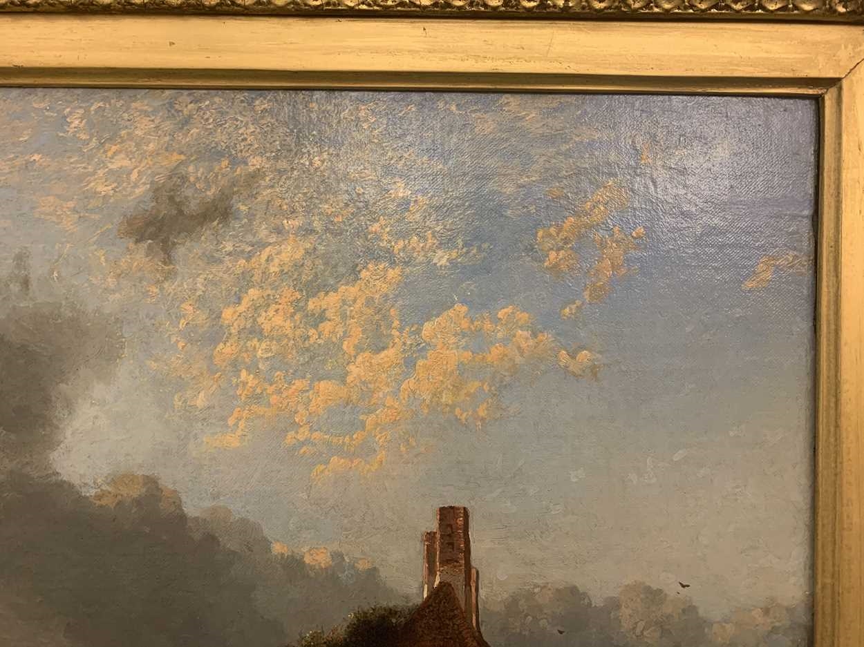 Artwork by John Berney Crome, St Martin's Gate, Made of oil on panel