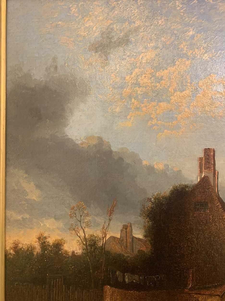 Artwork by John Berney Crome, St Martin's Gate, Made of oil on panel