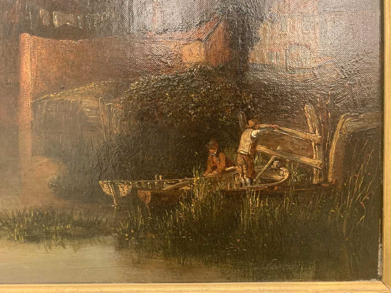 Artwork by John Berney Crome, St Martin's Gate, Made of oil on panel