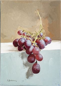 STILL LIFE WITH GRAPES - Jacob Feldman
