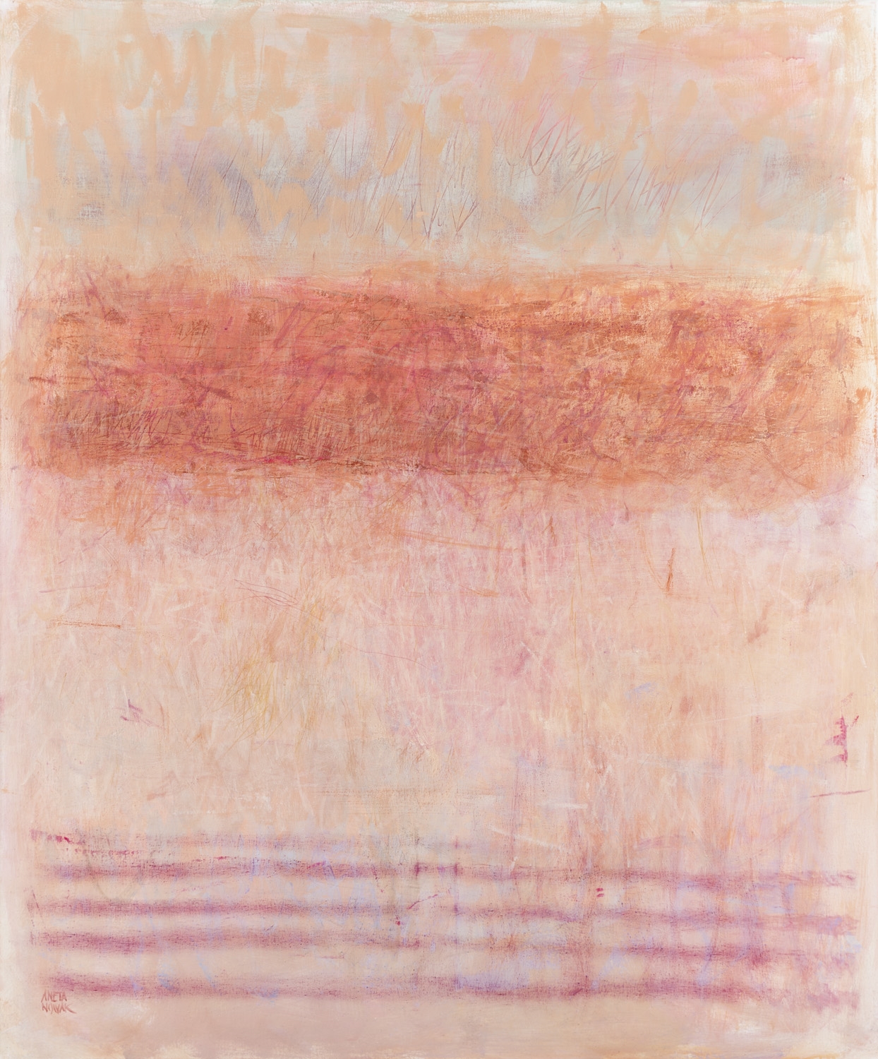 Artwork by Aneta Nowak, Traces, Made of acrylic/canvas