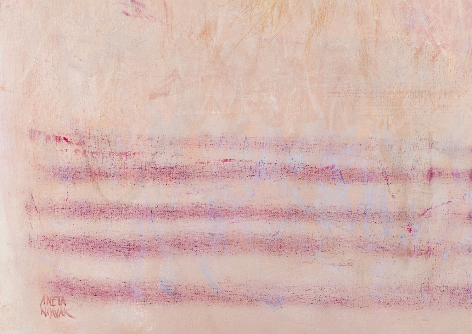 Artwork by Aneta Nowak, Traces, Made of acrylic/canvas