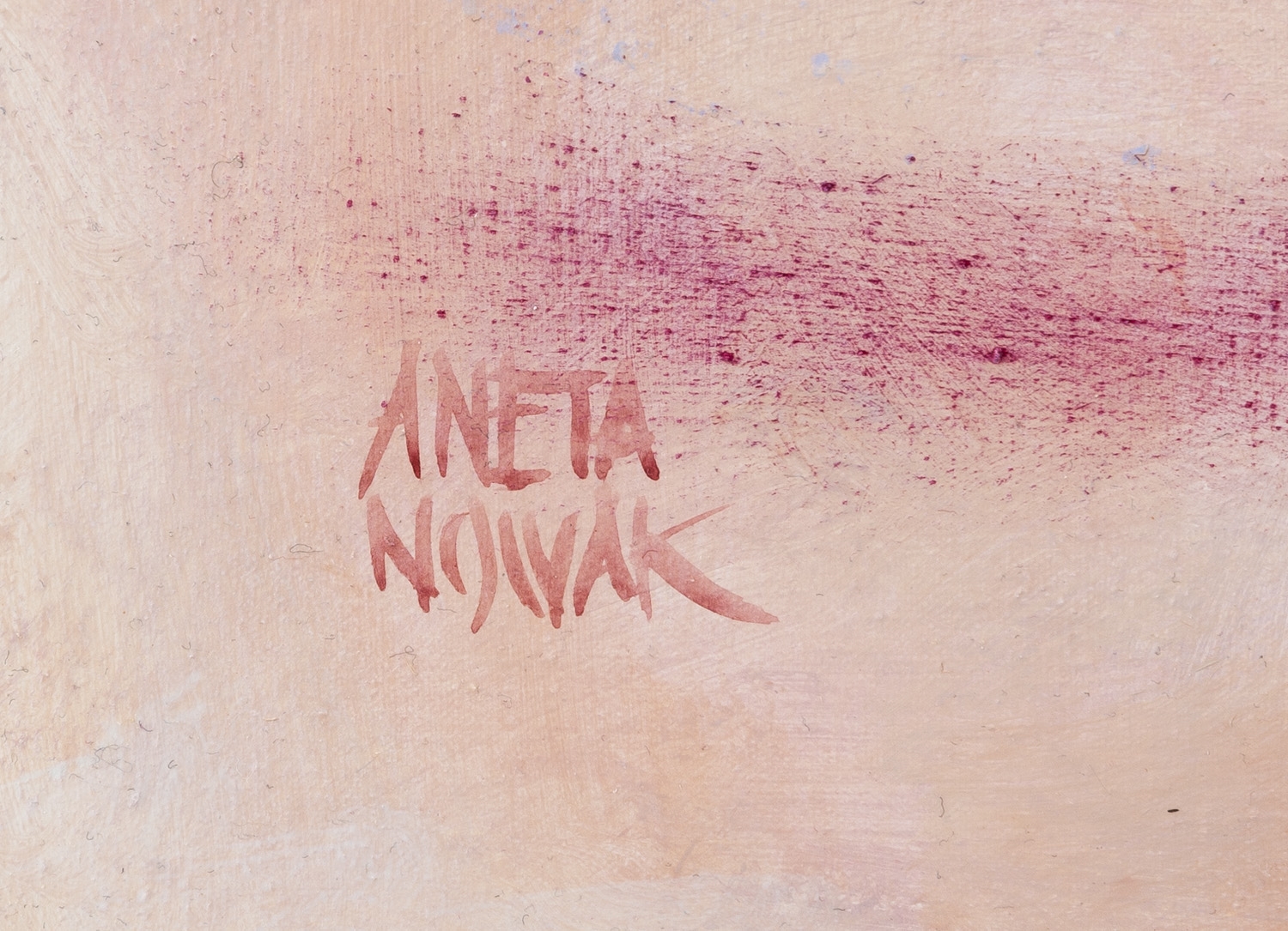Artwork by Aneta Nowak, Traces, Made of acrylic/canvas