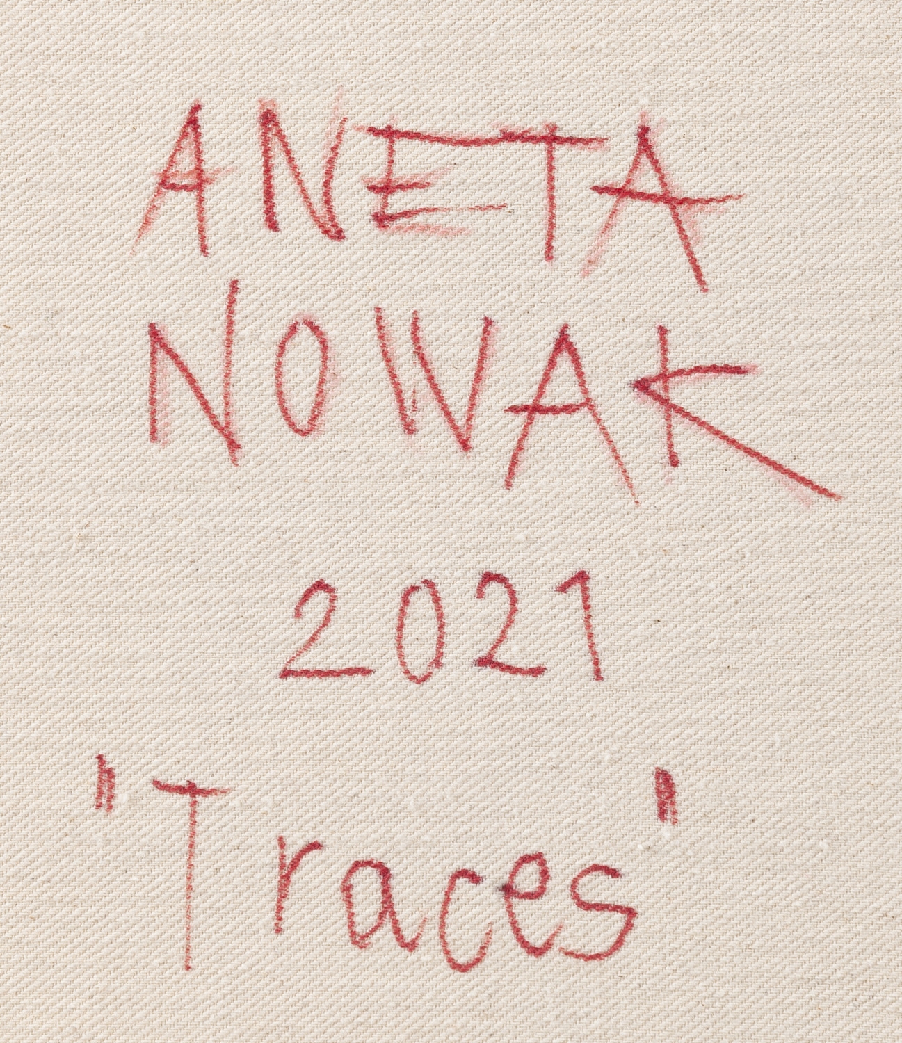 Artwork by Aneta Nowak, Traces, Made of acrylic/canvas