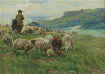 Schäfer mit seiner Herde - Karl Valentin
