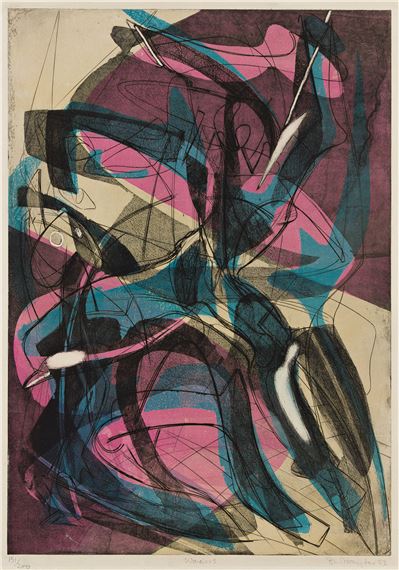 Warriors by Stanley William Hayter, 1953
