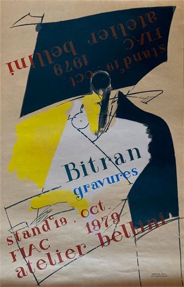 Original poster in lithography 1979 by Albert Bitran, 1979