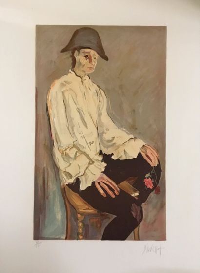 Lithograph signed in lower right corner and numbered on 225 copies by Gabriel Dauchot