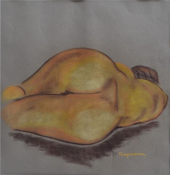 NU FÉMININ ÉTENDU DE DOS by Jacques Tempereau