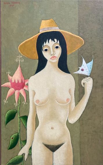 CÉCILE AU CHAPEAU JAUNE by Alain Thomas, 1967