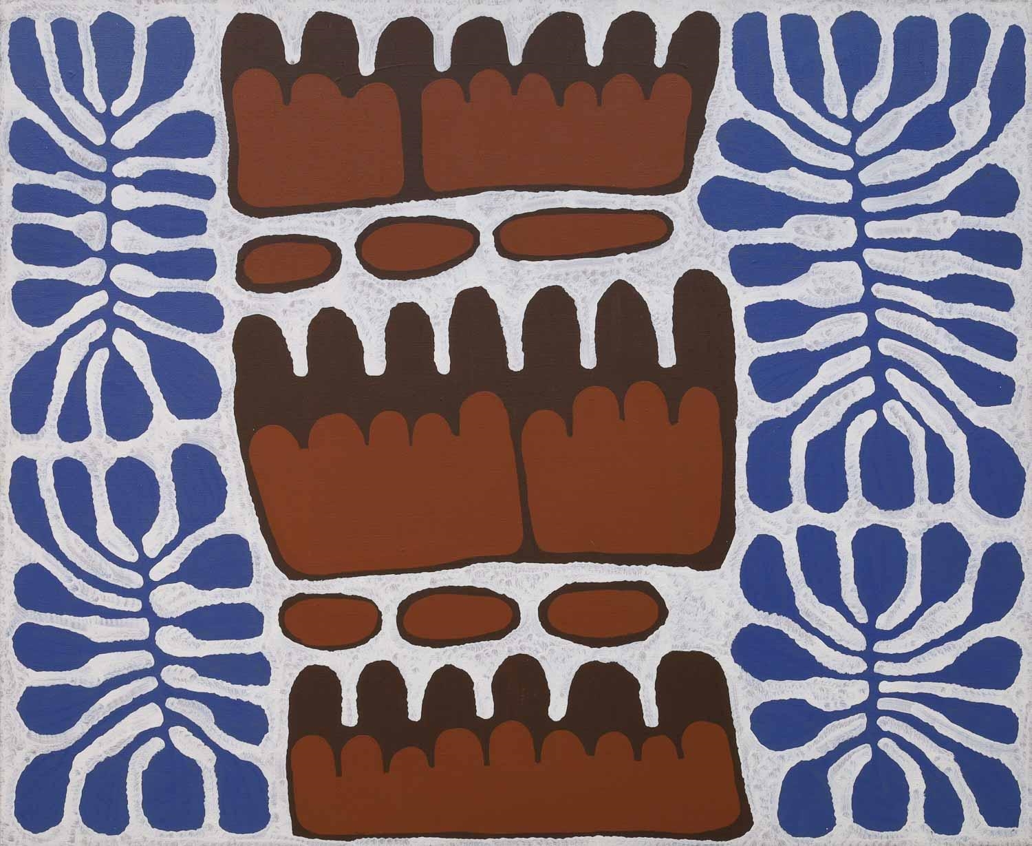 Summer Scarf Mitjili Napurrula 70 x 200 cm MNA339 - Better World Arts main image 1