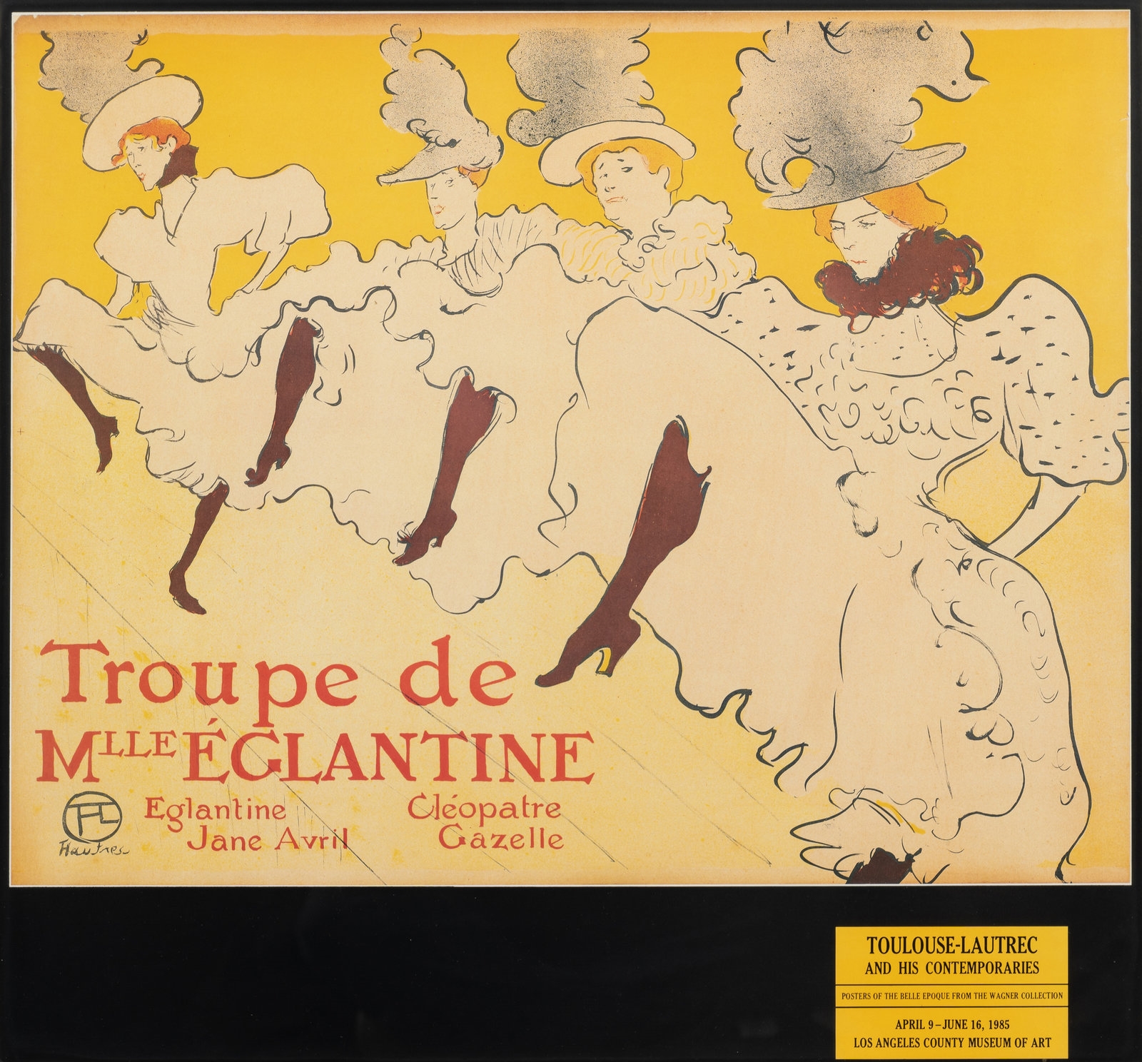 An Exhibition Poster Featuring an Image by Henri de Toulouse-Lautrec by Henri de Toulouse-Lautrec, 1985