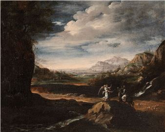 Paesaggio con Angelo - Giovanni Battista Pace