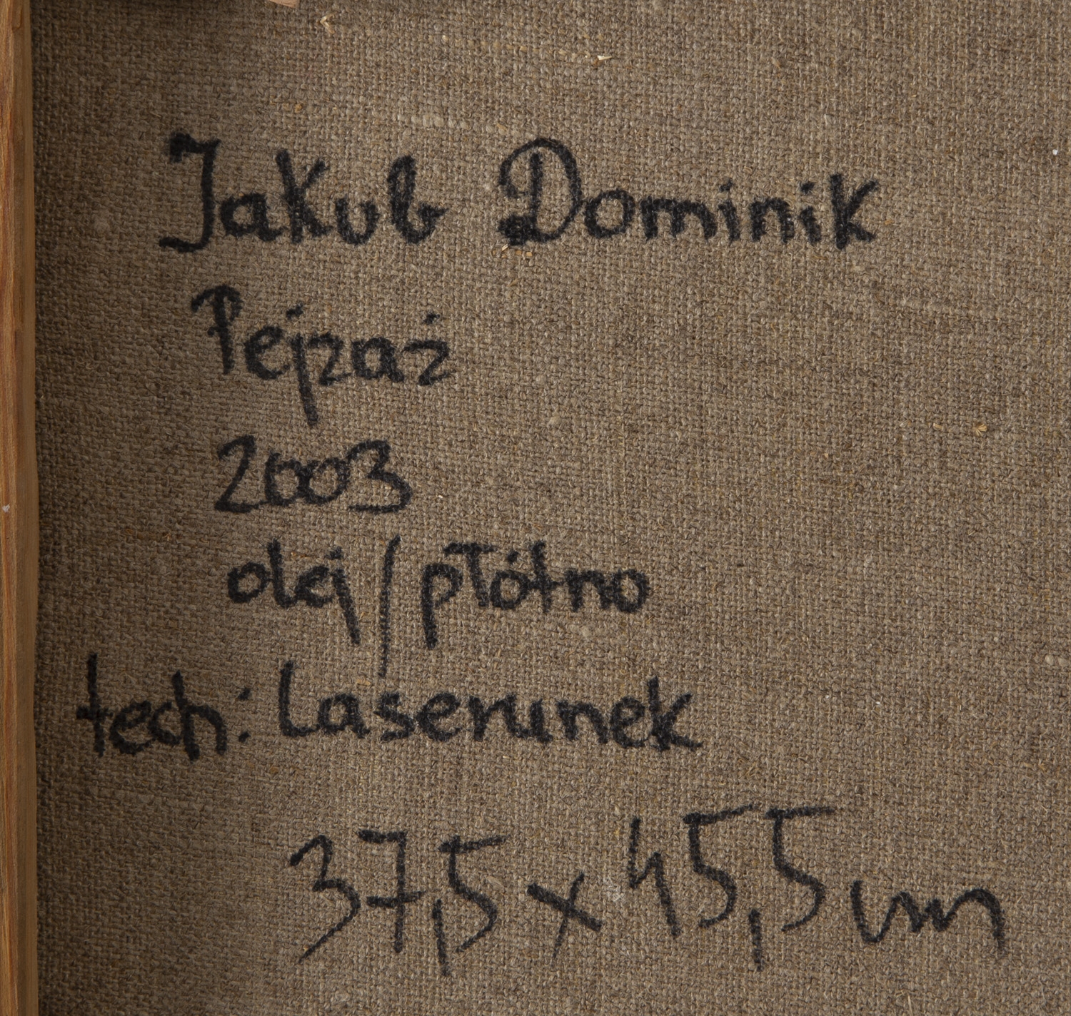 Artwork by Jakub Dominik, Landscape, Made of oil/canvas