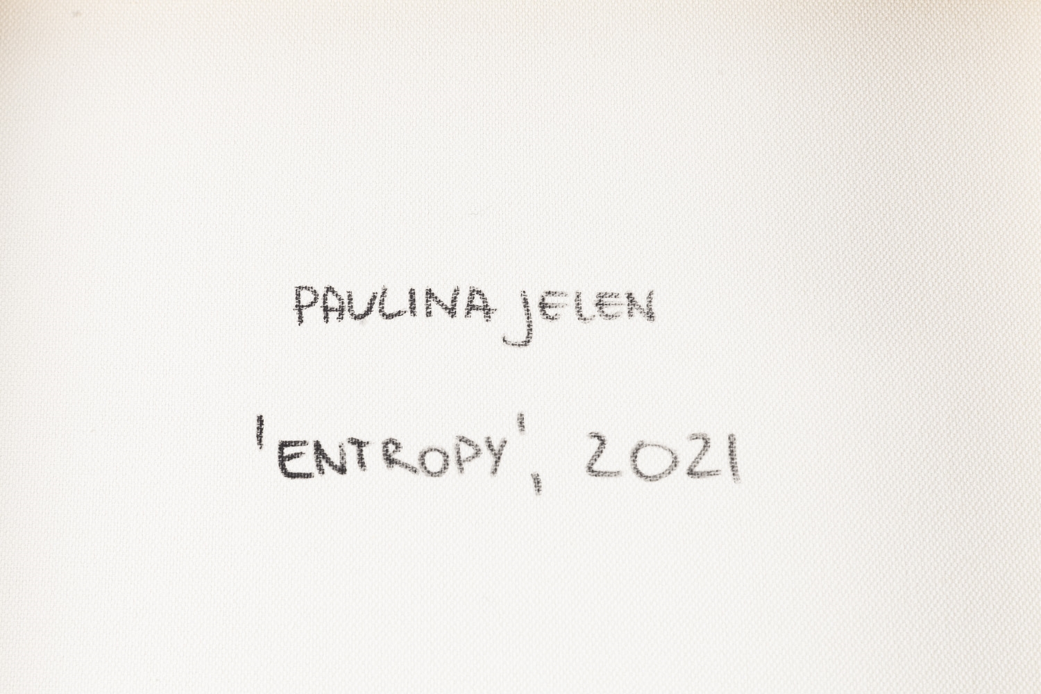 Artwork by Paulina Jelen, Entropy, Made of acrylic/canvas
