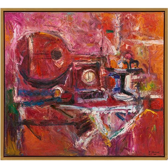 "Still Life with Lute by Robert Frame, 1967