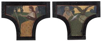 Paired Lunettes - Arts and Sciences - 2 pcs - Stanislav Kulhánek