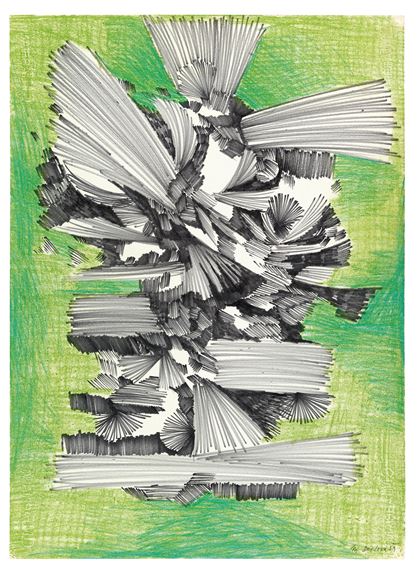 Black on Green by Mario Decleva, 1951