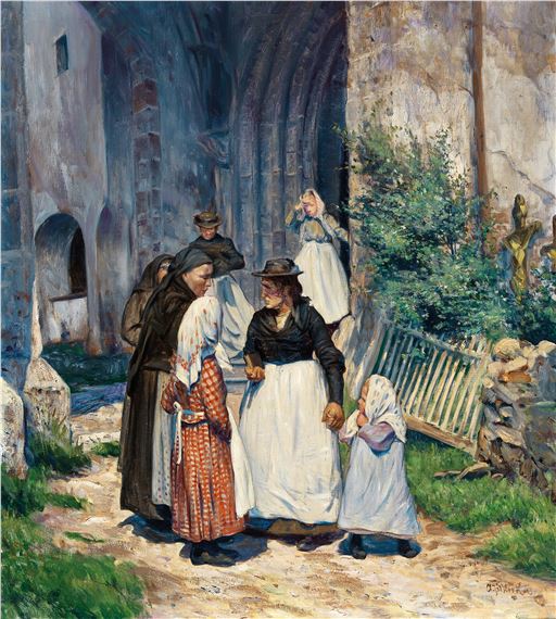 A Chat after Church by Anton Filkuka