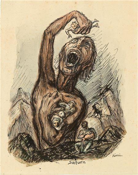 Saturn by Alfred Kubin, created in 1935