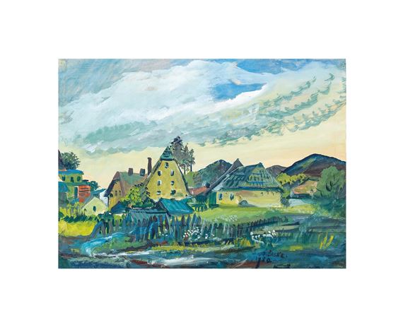 A Large Cloud (Puchberg am Schneeberg) by Oskar Laske, 1950