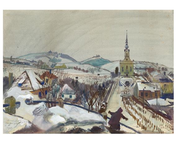 The Kaasgrabenkirche by Oskar Laske, 1940