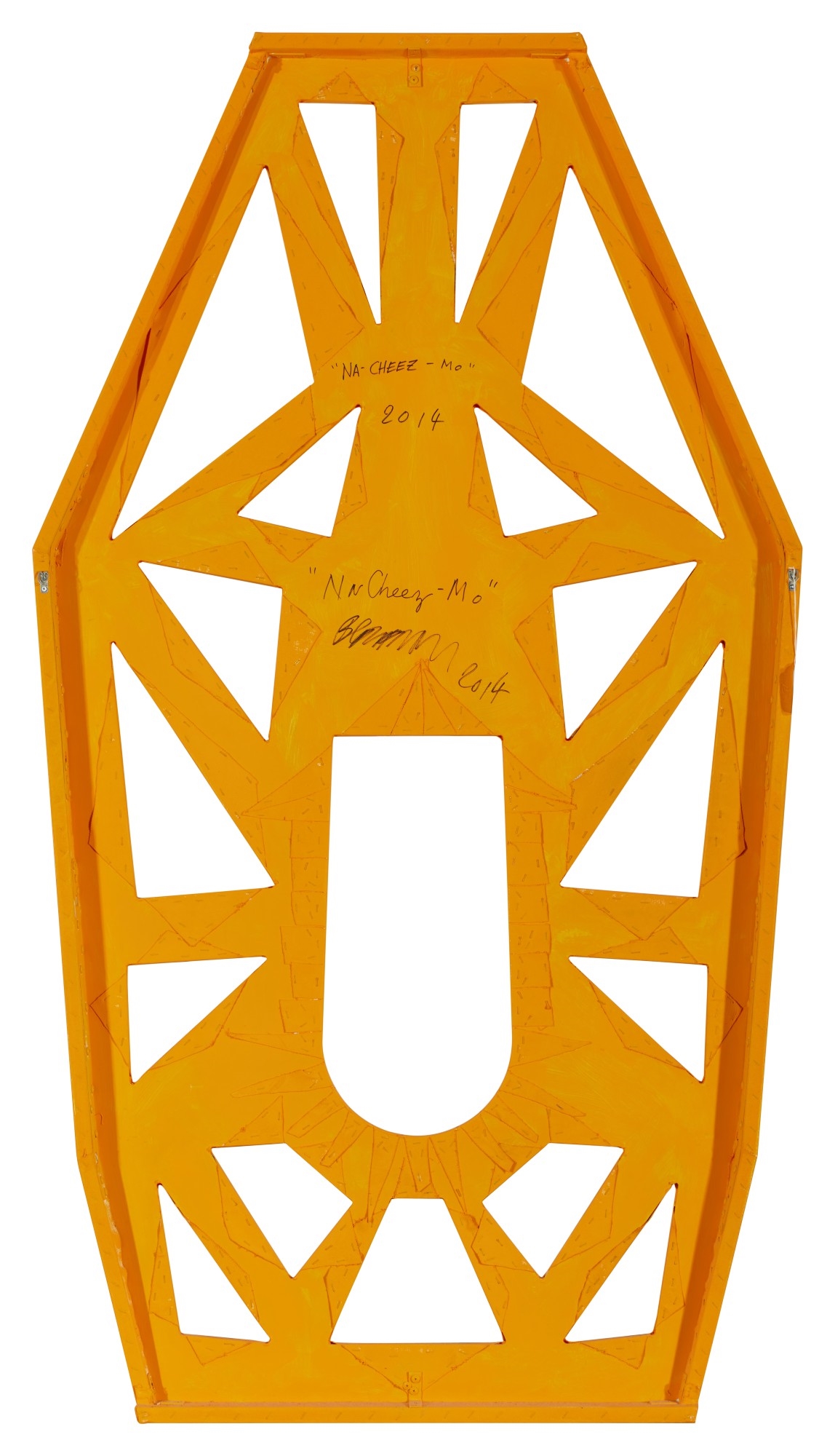 Artwork by Blair Thurman, Na-Cheez-Mo, Made of acrylic on canvas laid on wood