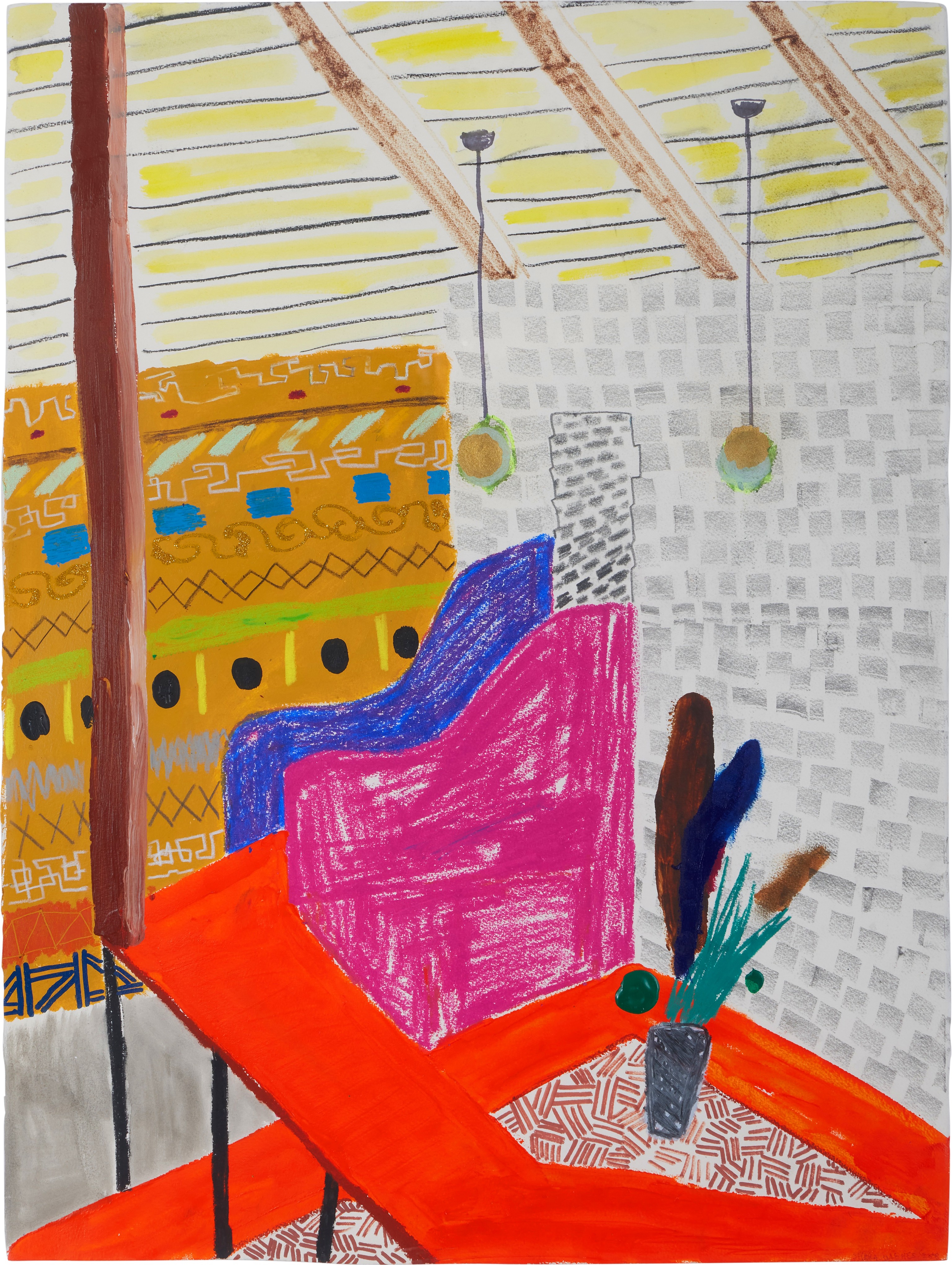 Artwork by Shara Hughes, Ramp, Made of mixed media on paper