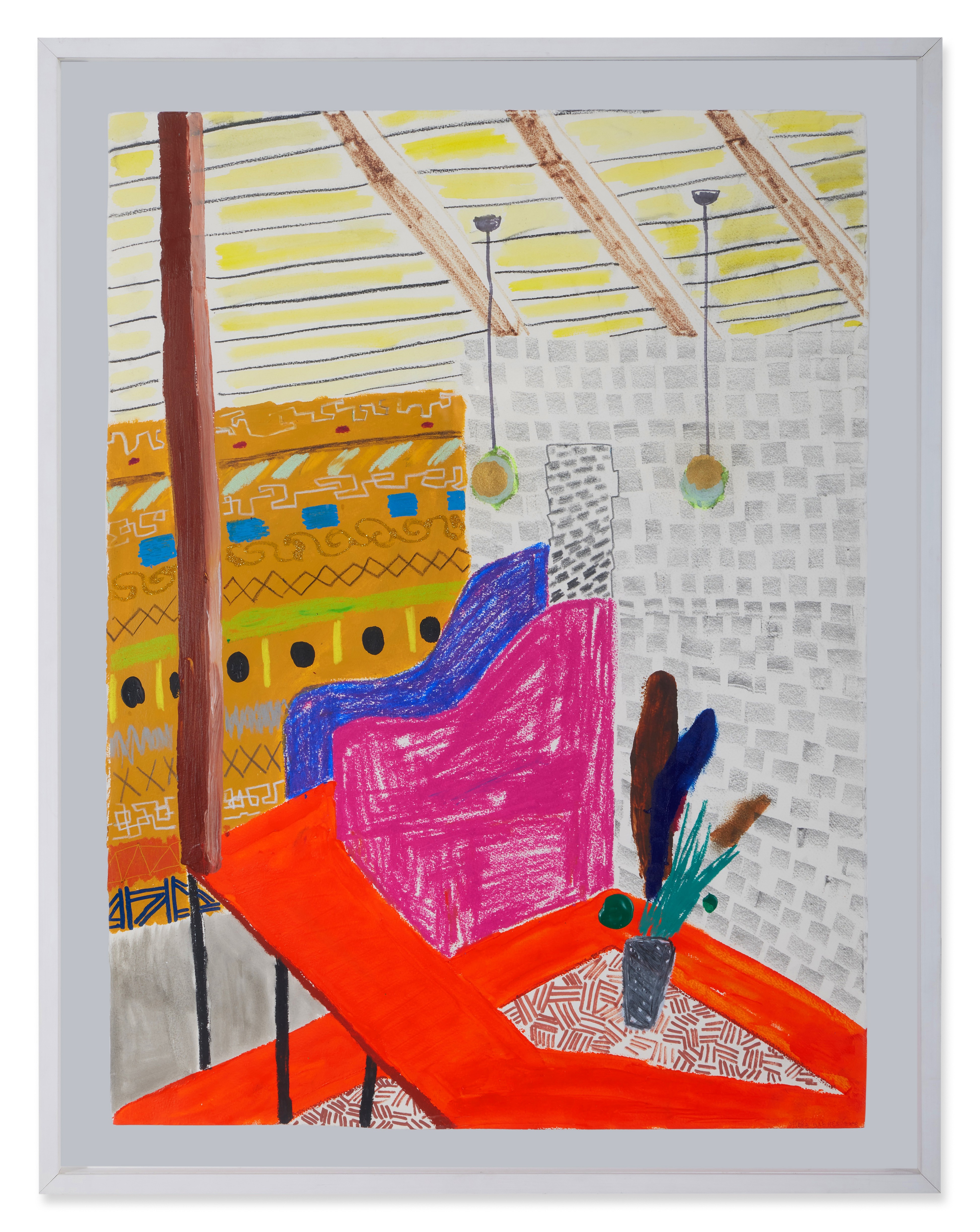 Artwork by Shara Hughes, Ramp, Made of mixed media on paper