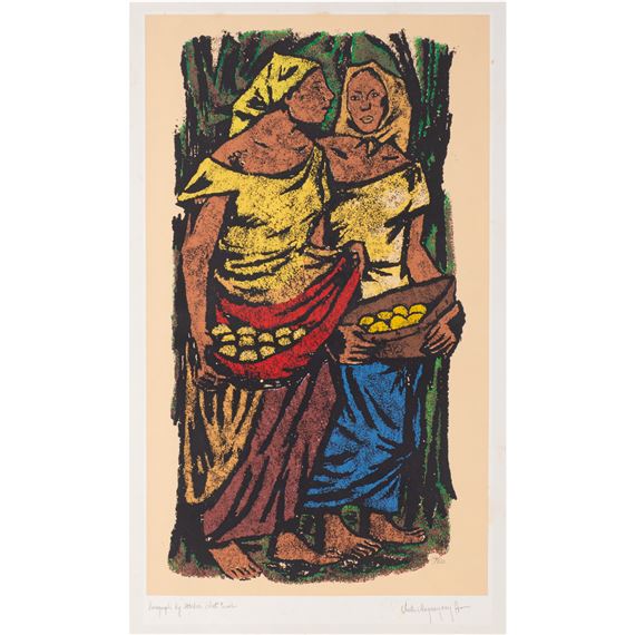 Two Women by Anita Magsaysay-Ho, Dated 2000