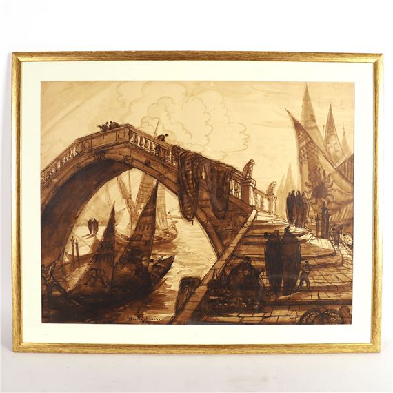 Pont à Venise by André Maire, 1936