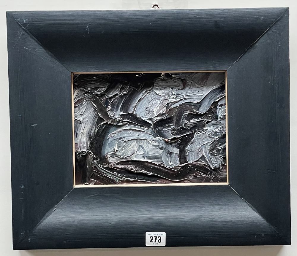 Artwork by Michael Monaghan, Titled on Kooywood Gallery label verso 'Two Trees', Made of oil on panel