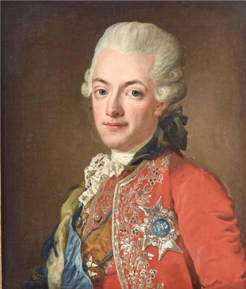 Porträtt av Gustav III by Lorens Pasch