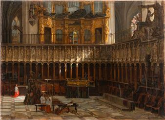 Interior del Coro de la Catedral de Toledo - Jorge Herencia y Sánchez