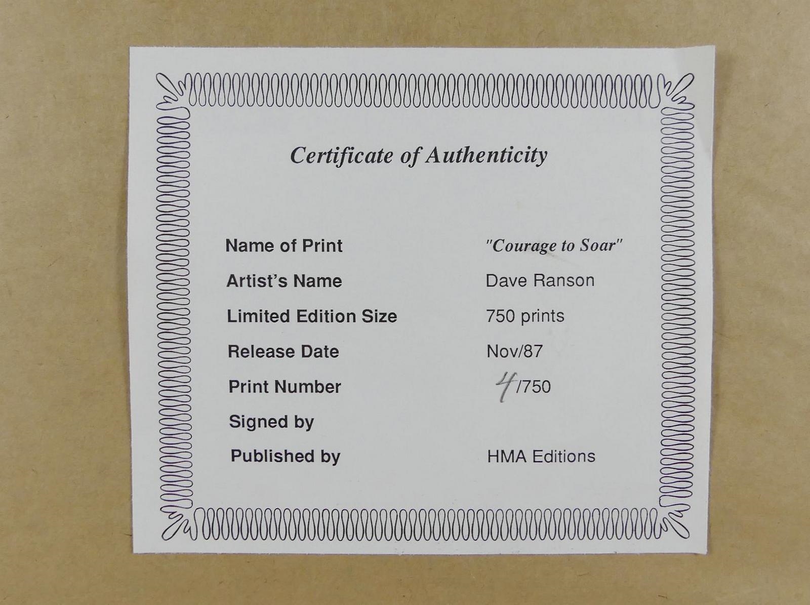 DAVE RANSON | Courage to Soar | MutualArt