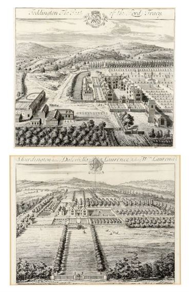 Englische Residenzansichten by Johannes Kip, 18.Jh