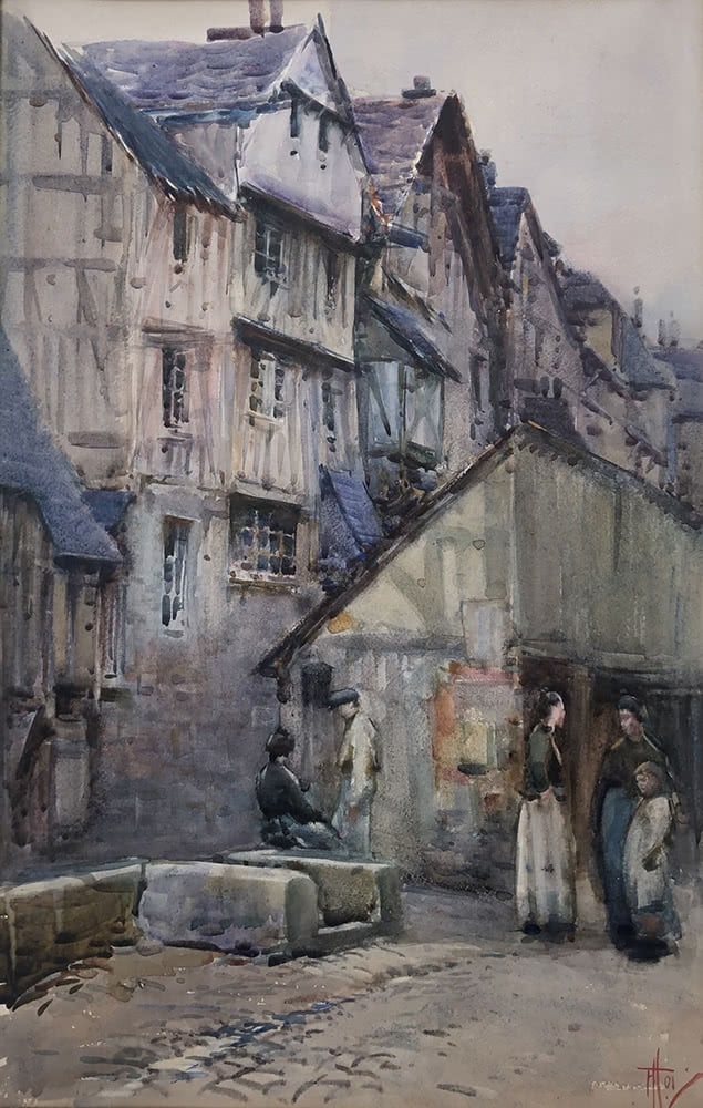 Artwork by Frances Hodgkins, Caudebec-en-Caux, Made of Watercolour