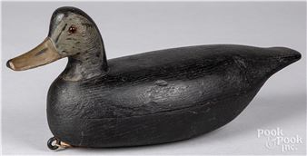 Carved and painted decoy - Ruben C. Corliss