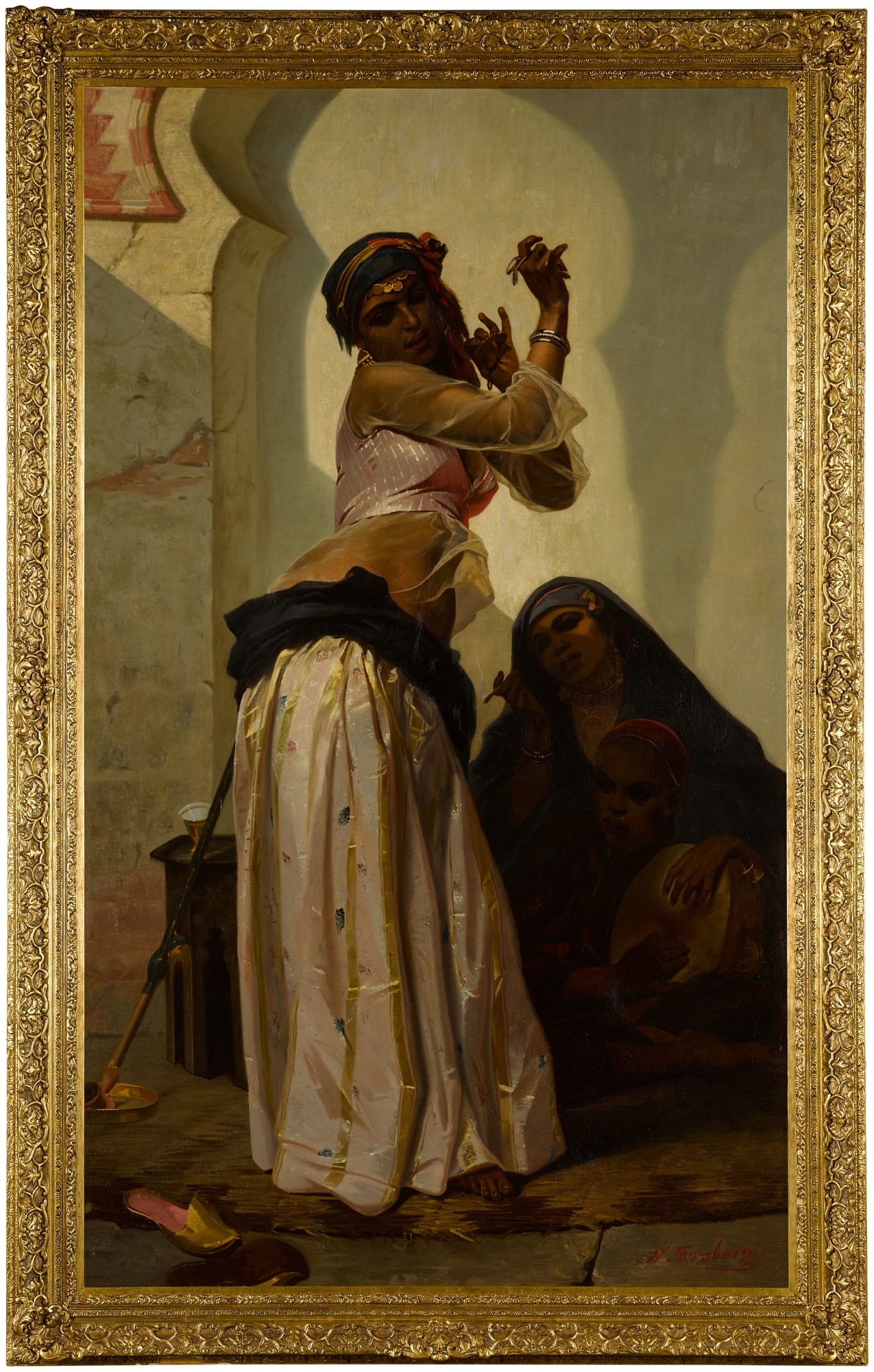 Artwork by Nils Forsberg, The Dance of the Almeh, Made of oil on canvas