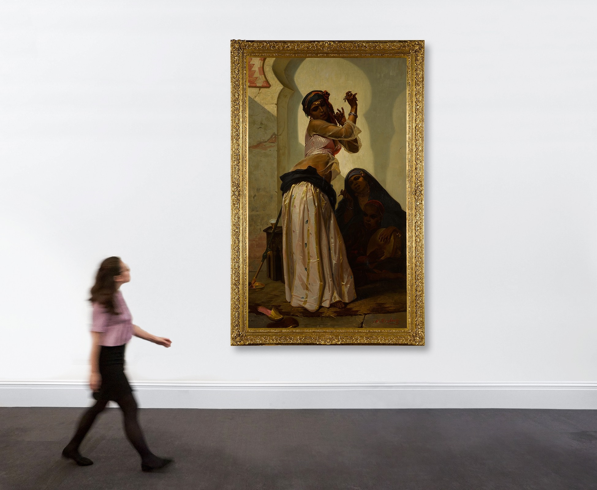 Artwork by Nils Forsberg, The Dance of the Almeh, Made of oil on canvas