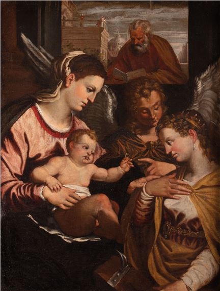 Matrimonio mistico di Santa Caterina by Emilian School, 16th Century