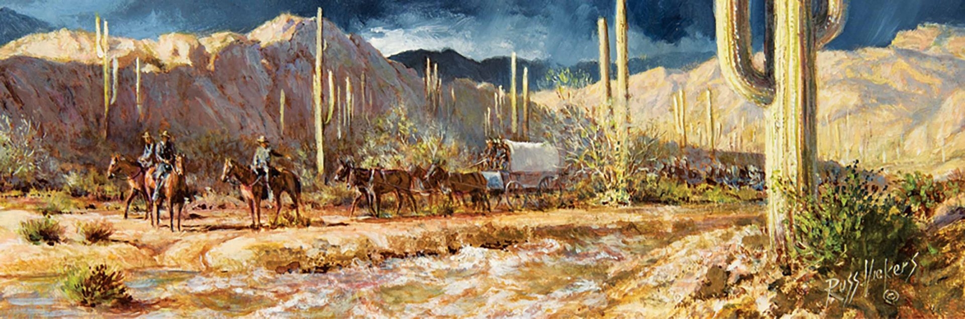 Russ Vickers | Collection of 4 paintings: The Disappearing Act, Gully ...