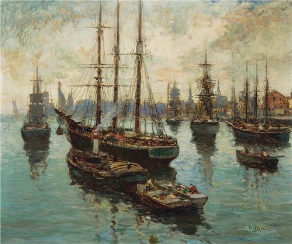 Harbour Scene by Paul King