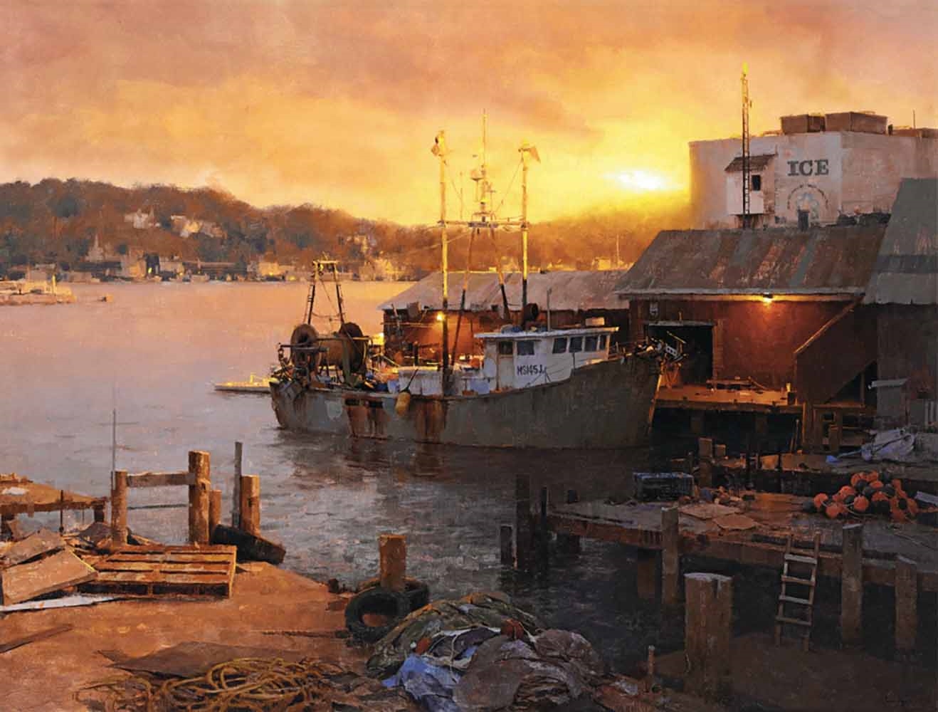 Artwork by Mark Boedges, End of a Good Day, Made of Oil on canvas