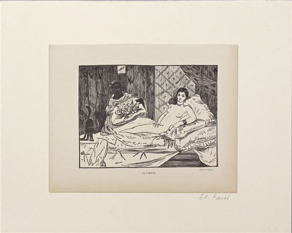 EDOUARD MANET、Olympia、海外オークション超希少レゾネ EDOUARD MANET、Olympia、海外オークション超希少レゾネ