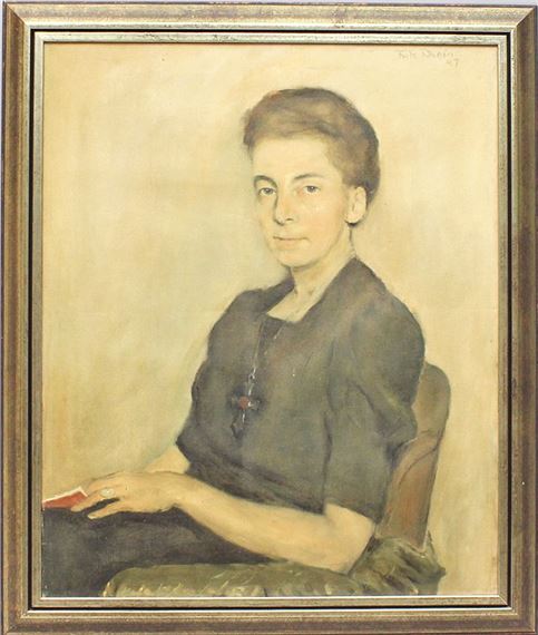 Portrait der Elsa Braband. by Fritz Rhein, 1947