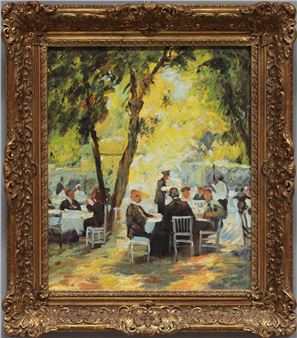 "BERLINER BIERGARTEN n. Otto Pippel a. d. Nachlass A. Thiele" - Alexander Thiele