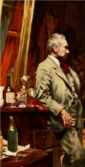 Portrait eines Herren in malerischem Interieur - Tom Hughes