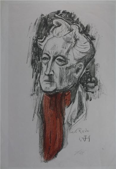 Der Maler Karl Rade (1878 - 1954 Dresden) by Otto Dix, 1949