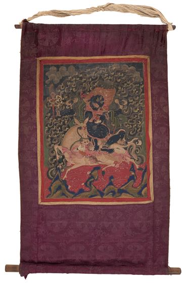A THANGKA OF PALDEN LHAMO by Mongolian School, 19th Century, 19TH CENTURY